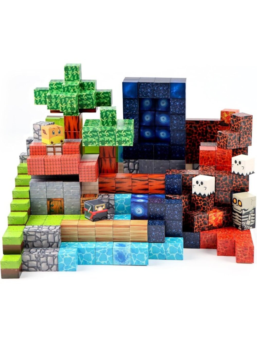 Magnetic Building Blocks Set - 144PCS STEM Construction Toy for Kids Ages 6-9